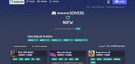 nsfw discrod servers|Browse Nsfw Discord Servers 